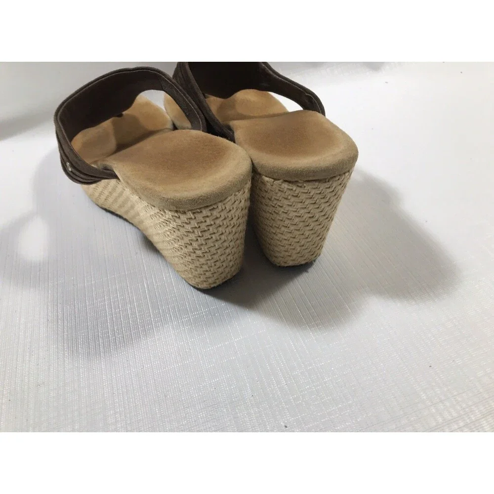 UGG Womens Zamora 3093 Suede Slip On Wedge Thong Sandal Size US 7M